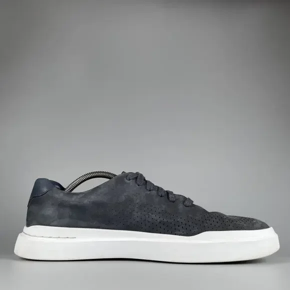Cole Haan GrandPro Rally Men's Size 10.5 M Laser Cut Blue Suede Casual Sneakers - Picture 5 of 9